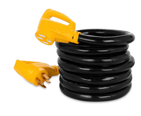 Camco Power Grip 50 Amp RV Extension Cord/Level 2 EV Charger, 15' Length 55194