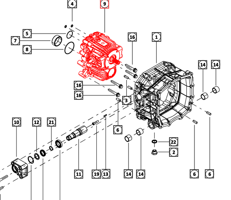 Mahindra Hydrostatic Unit 006522669N91