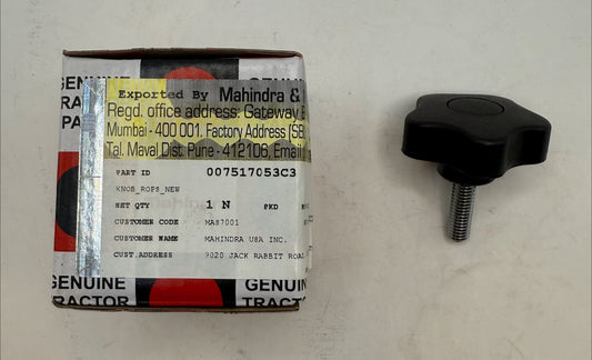 Mahindra Rops Knob 007517053C3