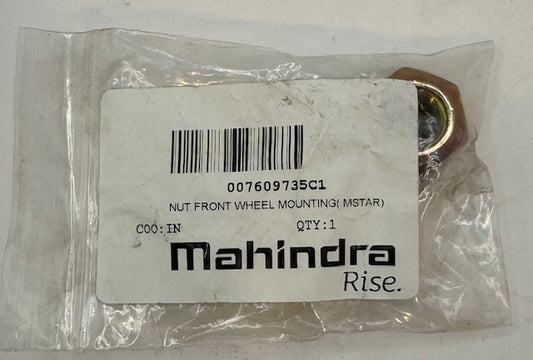 Mahindra Nut Front Wheel Mounting 007609735C1