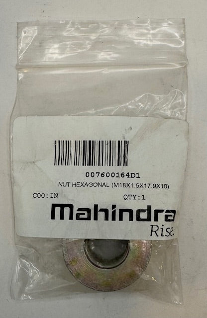 Mahindra Nut Hexagonal 007600164D1
