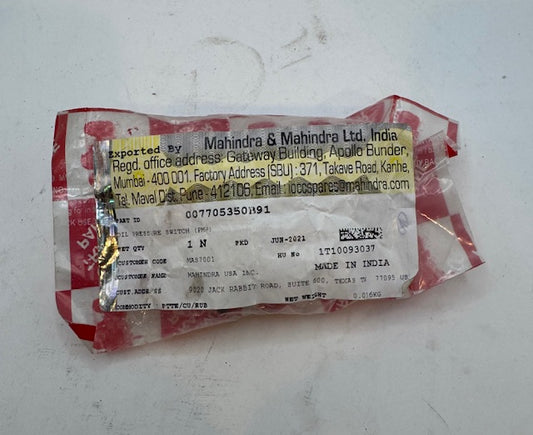 Mahindra Oil Pressure Switch 007705350B91
