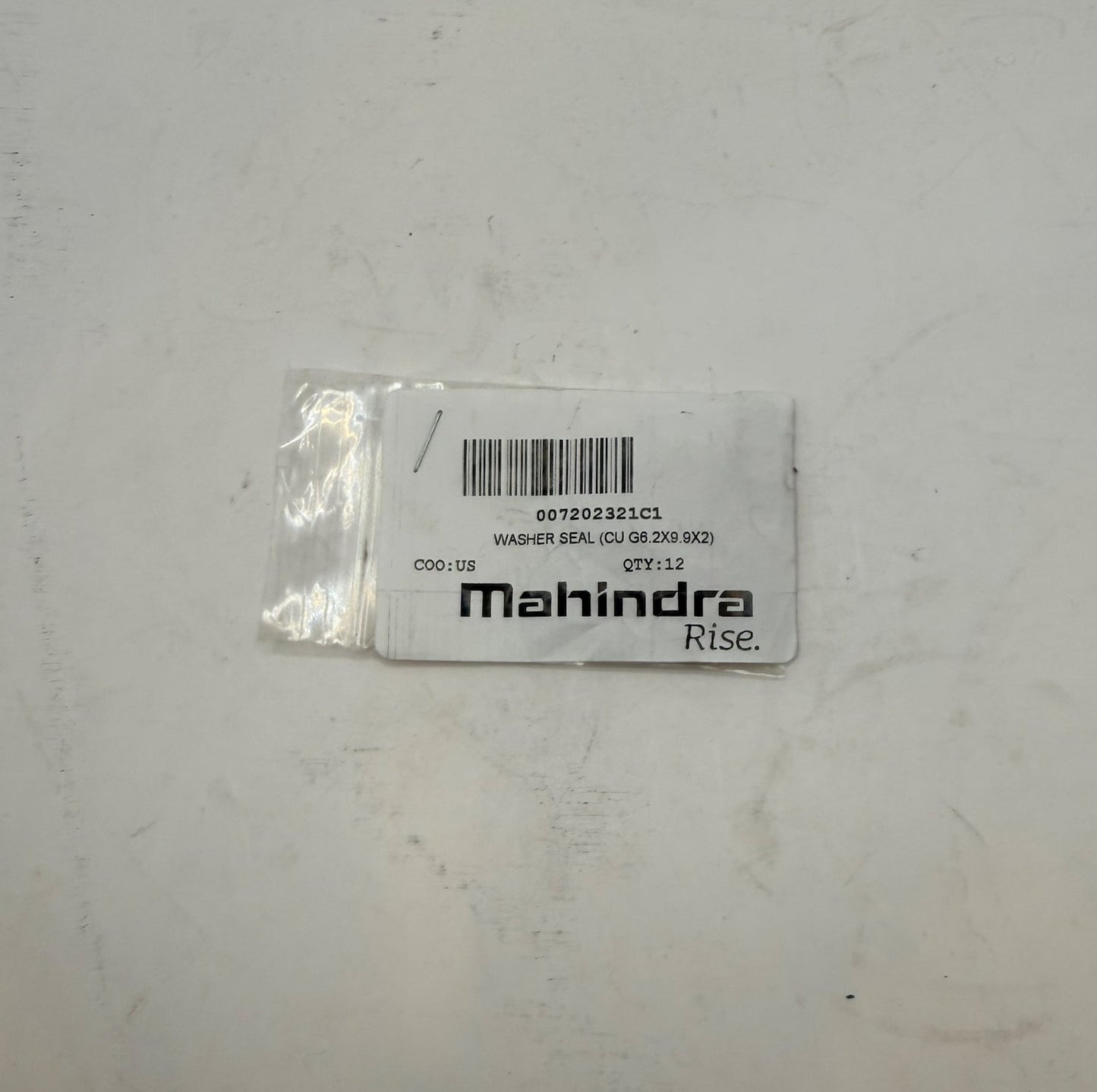 Mahindra Washer Seal 007202321C1