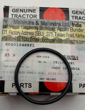 Mahindra Oil Filler Cap O ring 006013488F1
