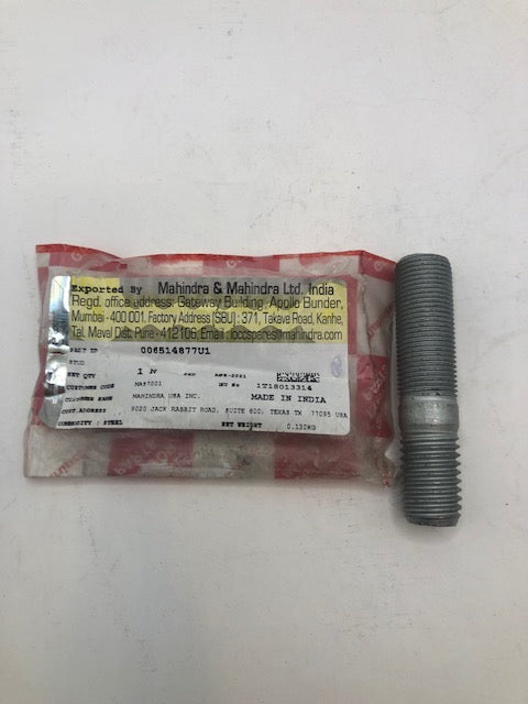 Mahindra Wheel Stud 006514877U1
