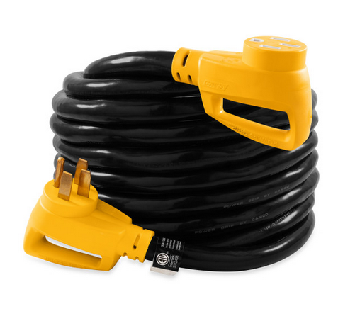 Camco Power Grip 50 Amp RV Extension Cord/Level 2 EV Charger, 30' Length 55195