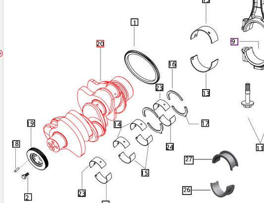 Crankshaft 006012340F2