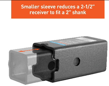 Curt Trailer Receiver Hitch Adapter 45408