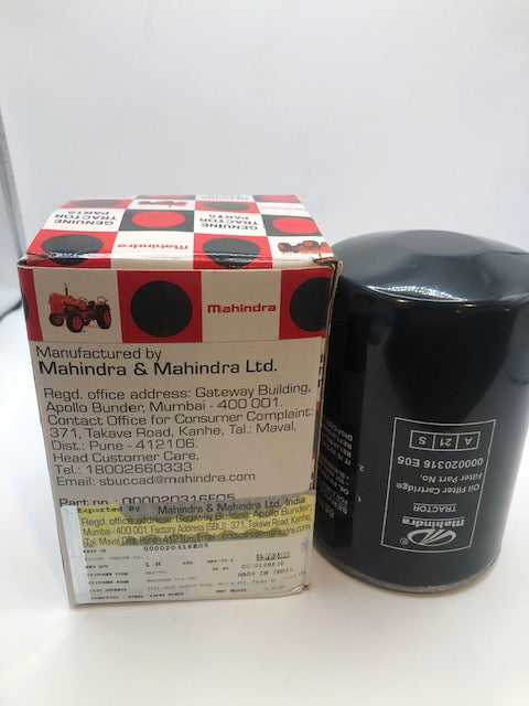 Mahindra Oil Filter 00020316E05