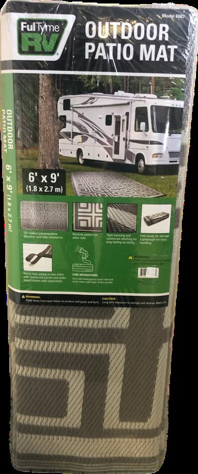 Funtime Rv Outdoor Patio Mat 6 x 9