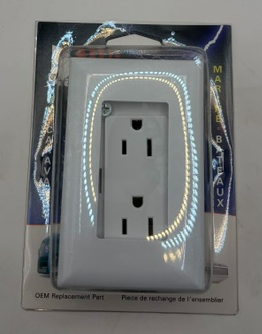 Diamond Receptacle, White 72-7200