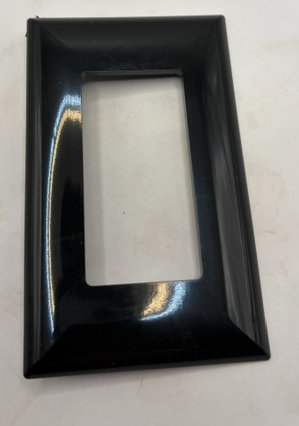 Receptacle Wall Plate, Black  40E15039A