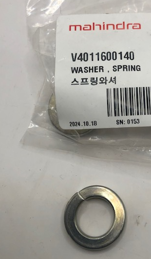 Mahindra Spring Washer V4011600140