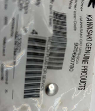 Kawasaki Welch Plug 92066-0780