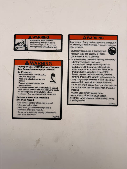 Mahindra Warn Decal XTV L1009800494