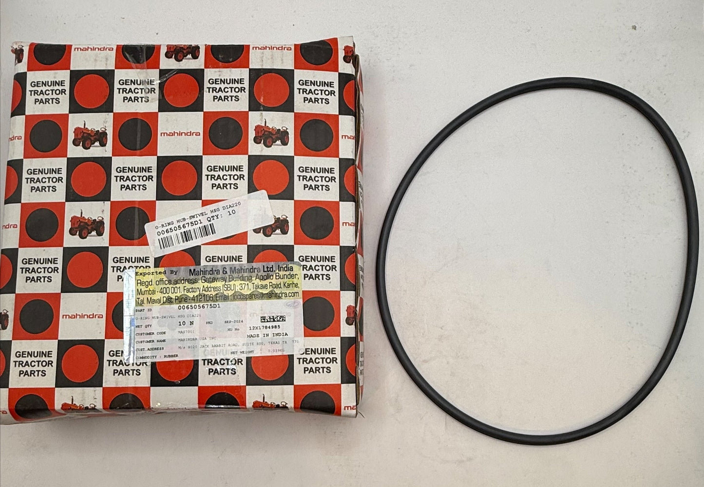Mahindra O-Ring Hub 006505675D1